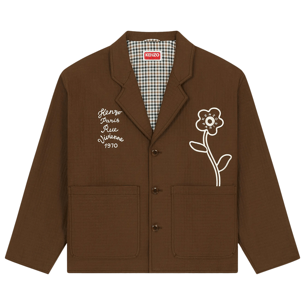 Kenzo Rue Vivienne 1970 Workwear Jacket Dark Brown