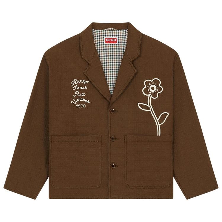 Kenzo Rue Vivienne 1970 Workwear Jacket Dark Brown