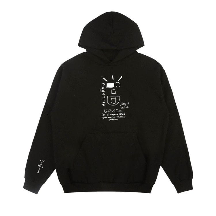 Cactus Jack by Travis Scott x i-D The Cactus Wink Hoodie Black