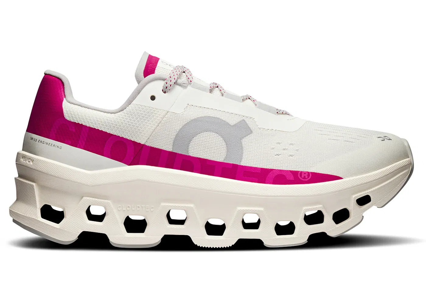 ON Running Cloudmonster Ivory Grenadine WMNS