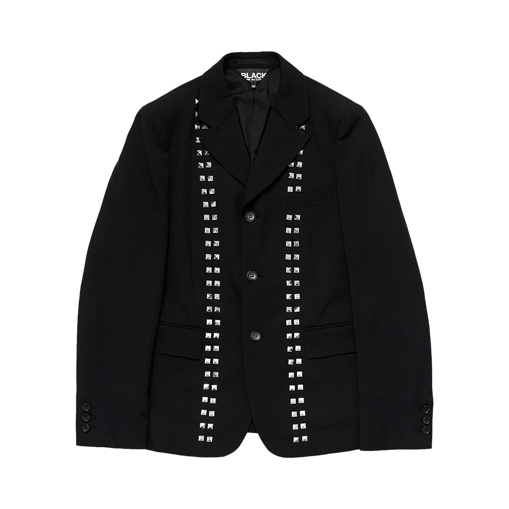 Comme des Garçons Black Single Breasted Blazer With Studs Black