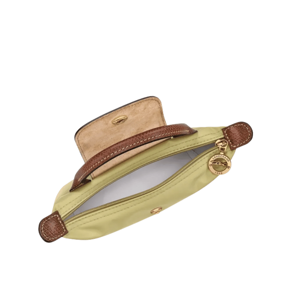 Longchamp Le Pliage Original Pouch with handle Pistachio - Recycled canvas