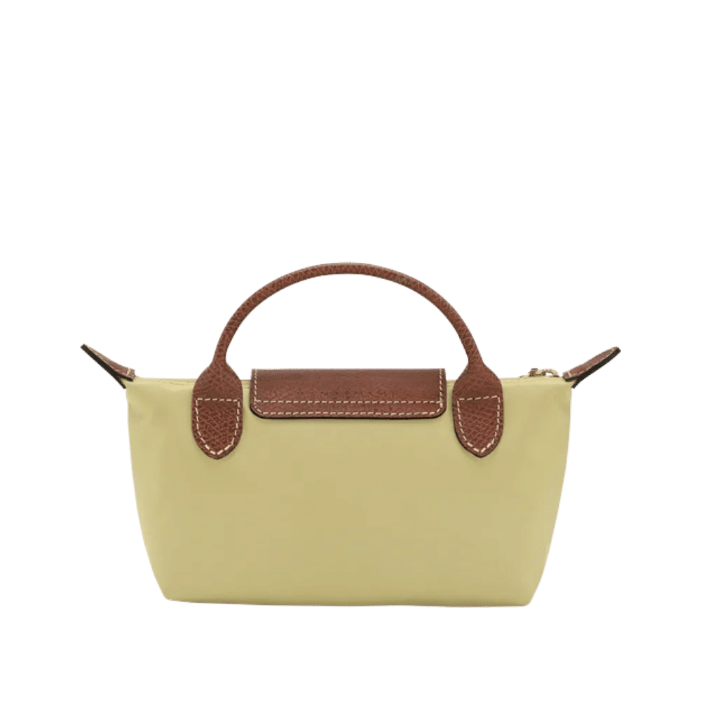 Longchamp Le Pliage Original Pouch with handle Pistachio - Recycled canvas