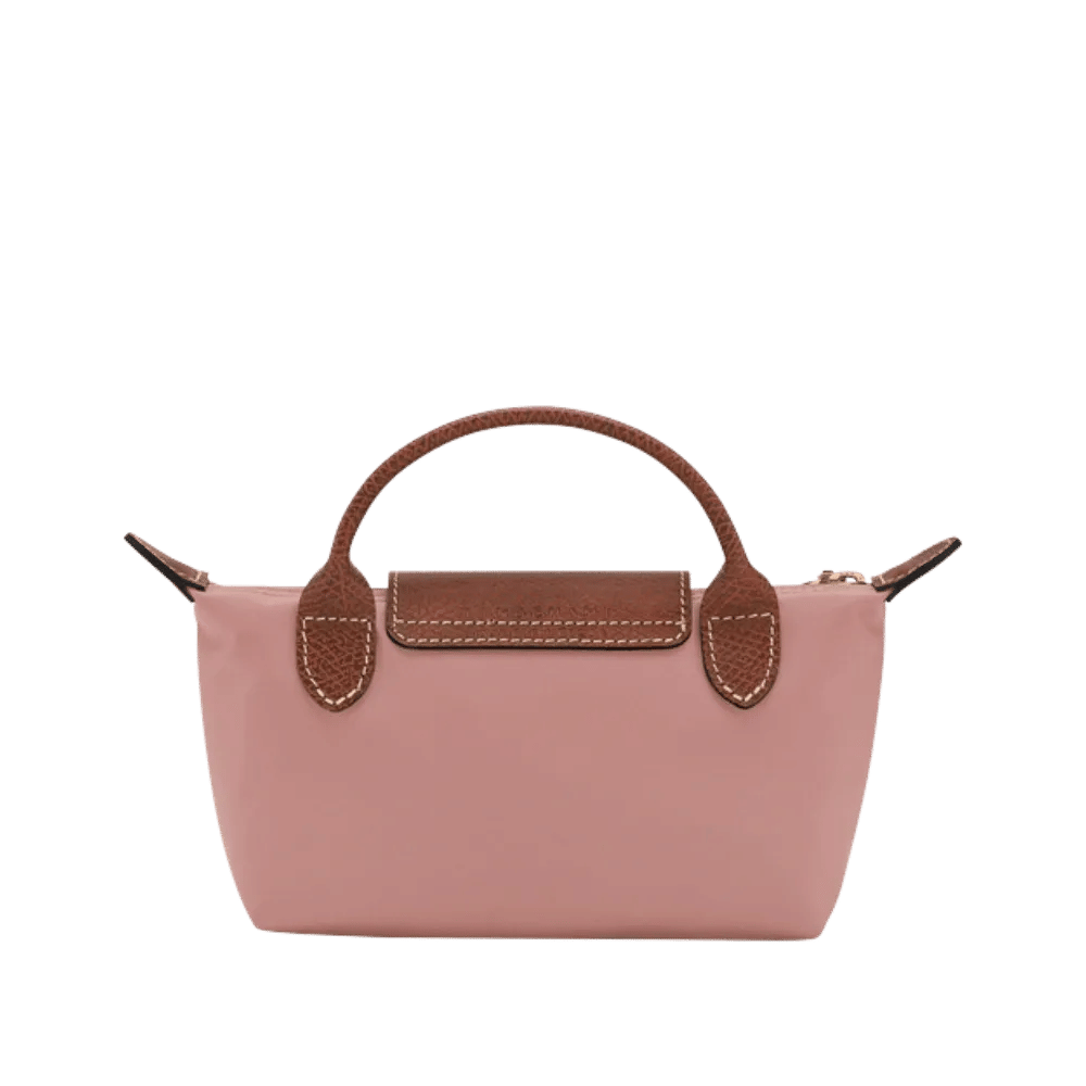 Longchamp Le Pliage Original Pouch with handle Pink Tea - Recycled canvas