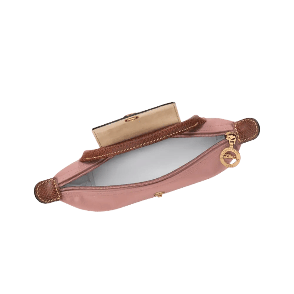 Longchamp Le Pliage Original Pouch with handle Pink Tea - Recycled canvas
