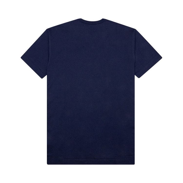 Comme Des Garcons Play White Heart T-Shirt Navy