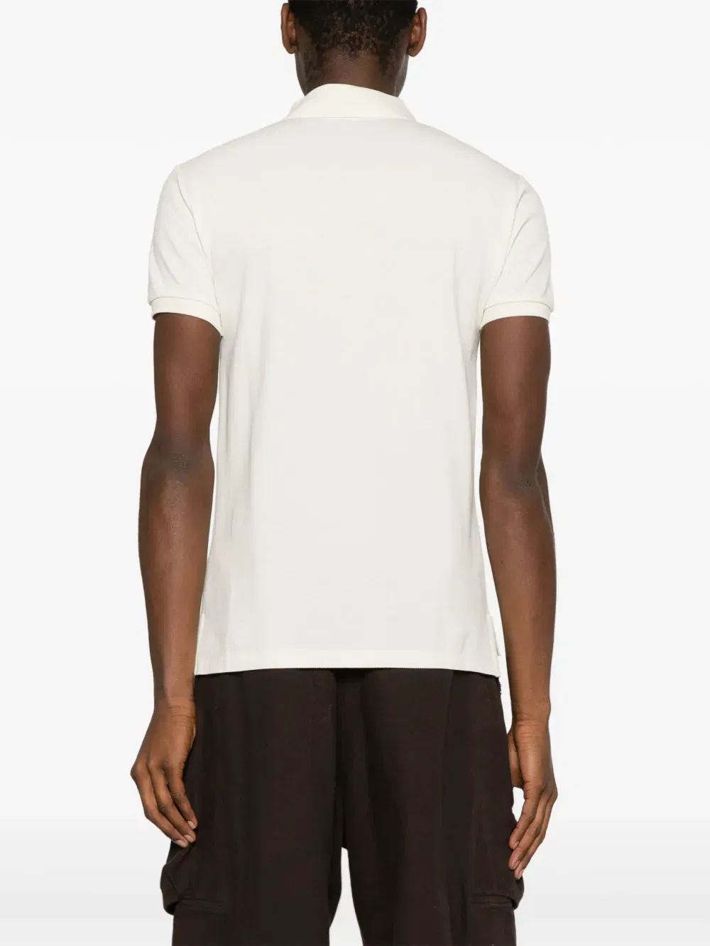 logo-embroidery short-sleeve polo shirt