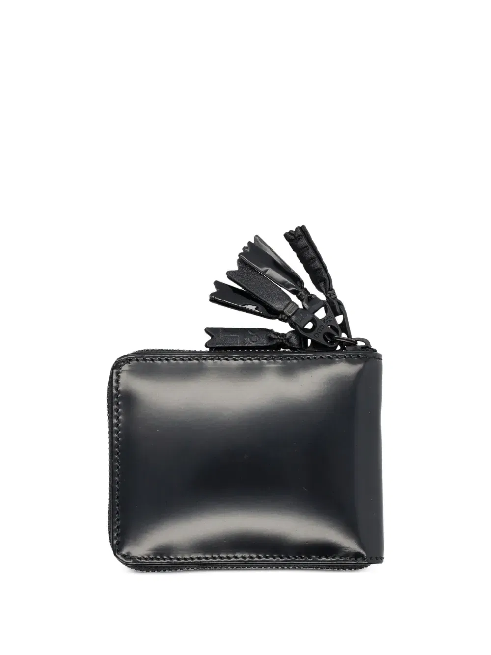 leather line zip wallet