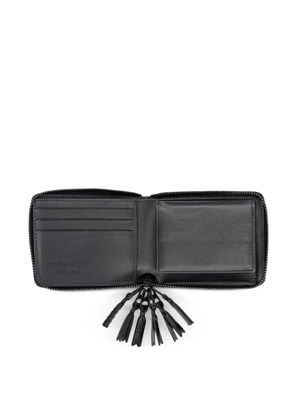 leather line zip wallet