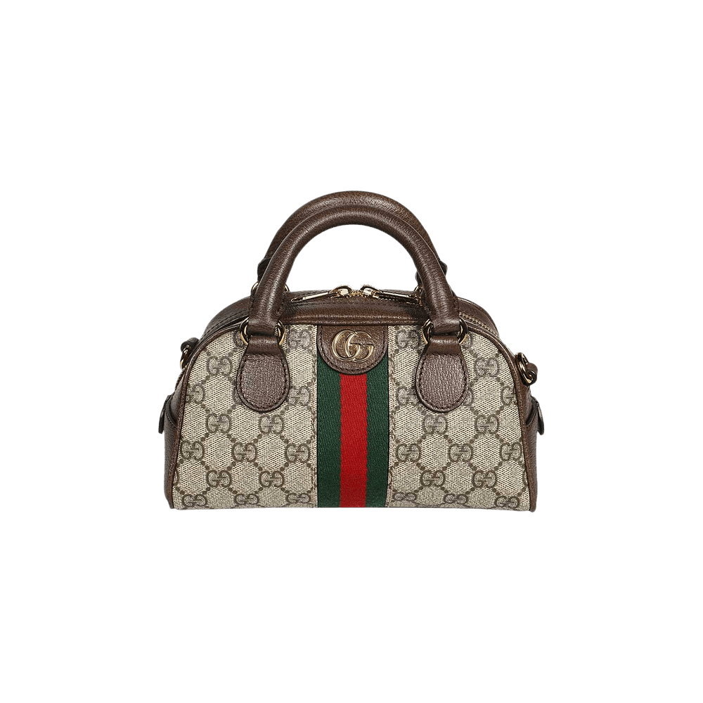 Gucci Ophidia GG Mini Top Handle Bag Beige/Ebony Supreme