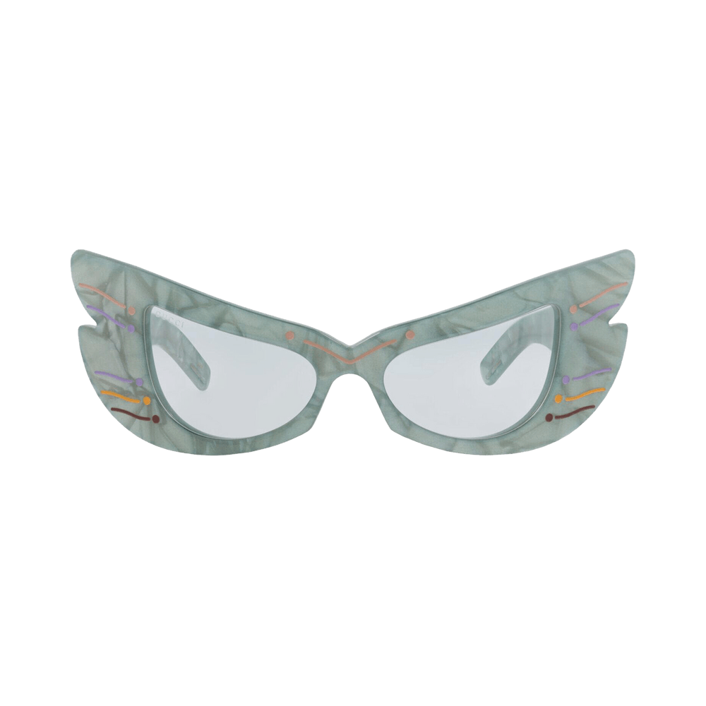 Gucci Cat Eye-Frame Acetate Sunglasses Light Blue