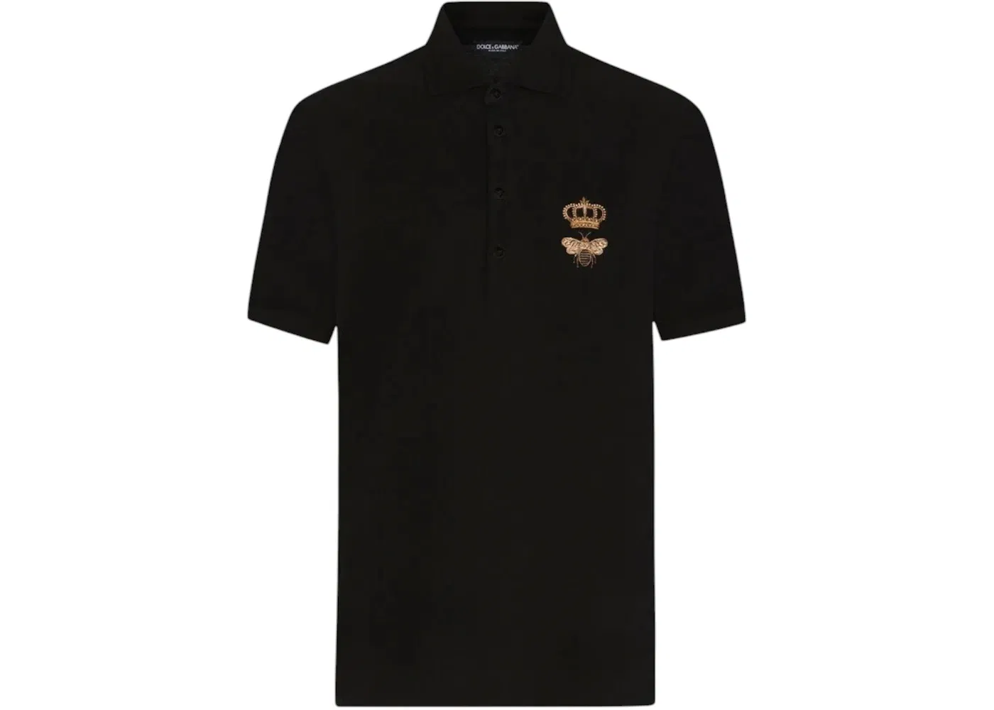 Dolce & Gabbana Embroidered Polo Black
