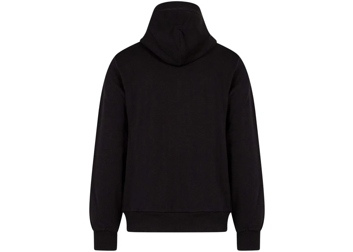 Dolce & Gabbana Man Cotton Stretch Frontal Logo Patch Sweatshirt Black