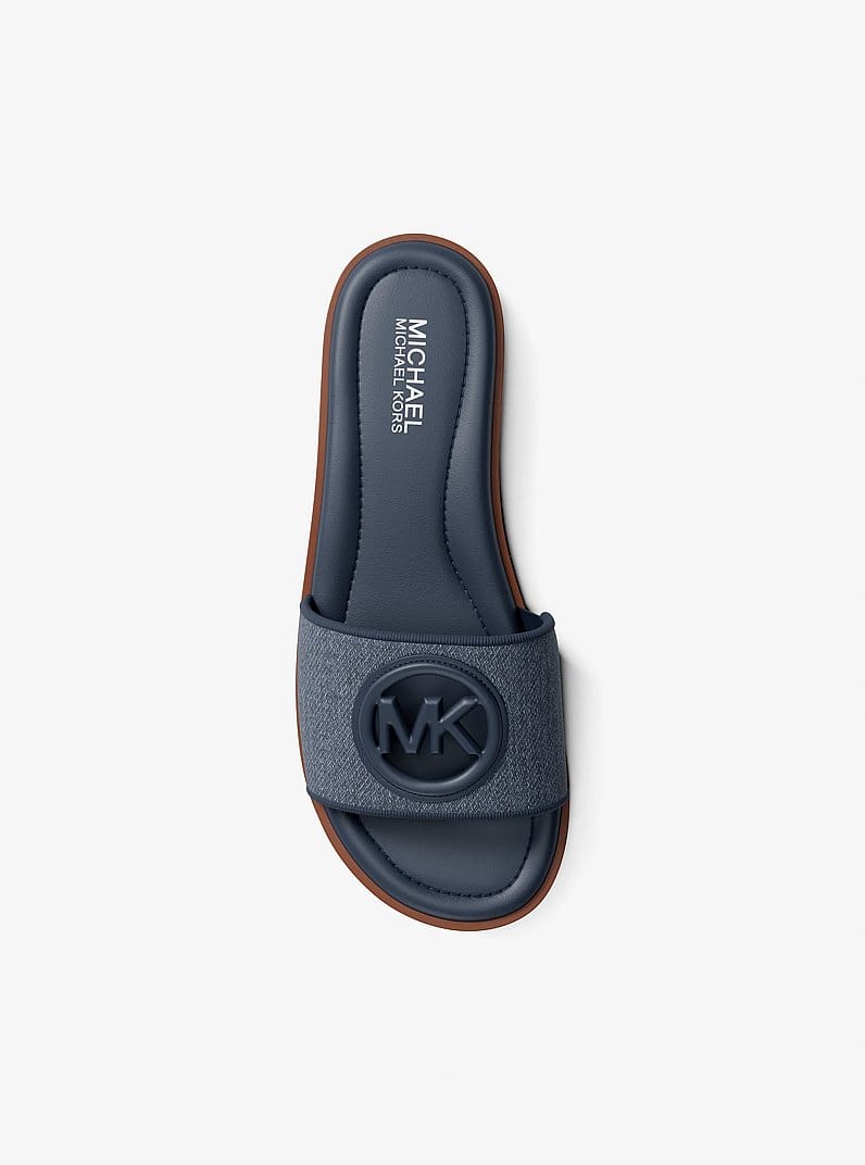 Michael Kors Carissa Denim Slide Sandal
