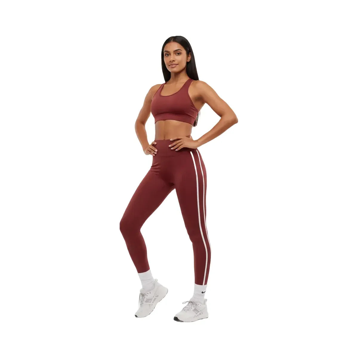 Gymshark Piping Legging Sets Red