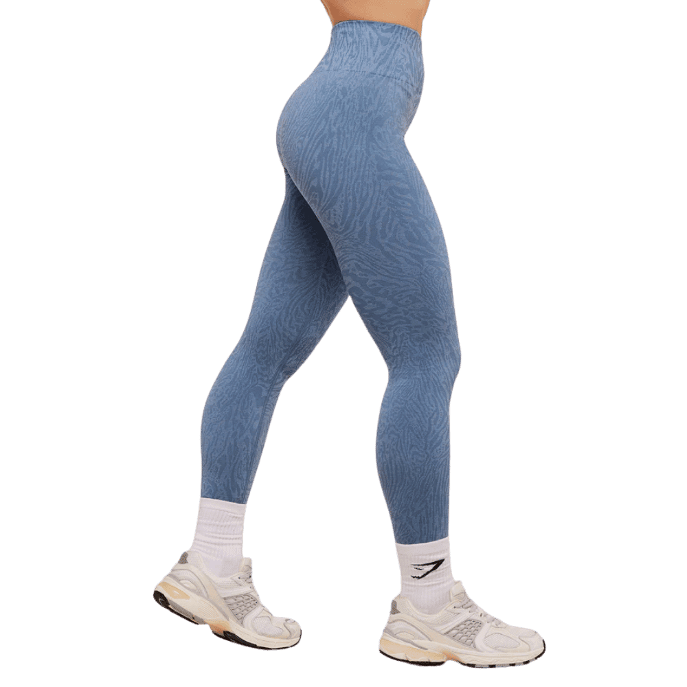 Gymshark Adapt Animal Seamless Leggings Worn Blue/Peri Blue