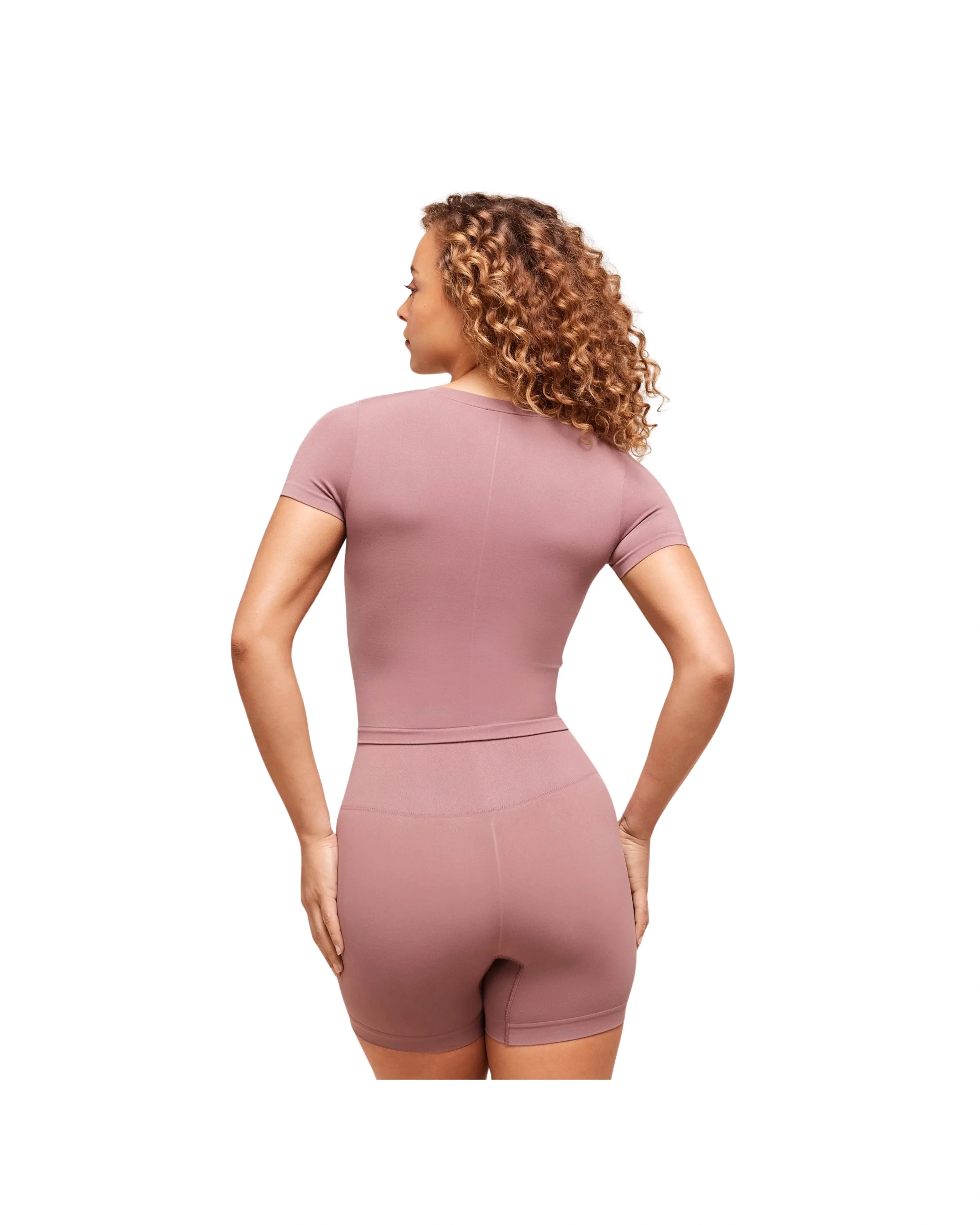 Gymshark Soft Sculpt Midi T-Shirt Calm Pink