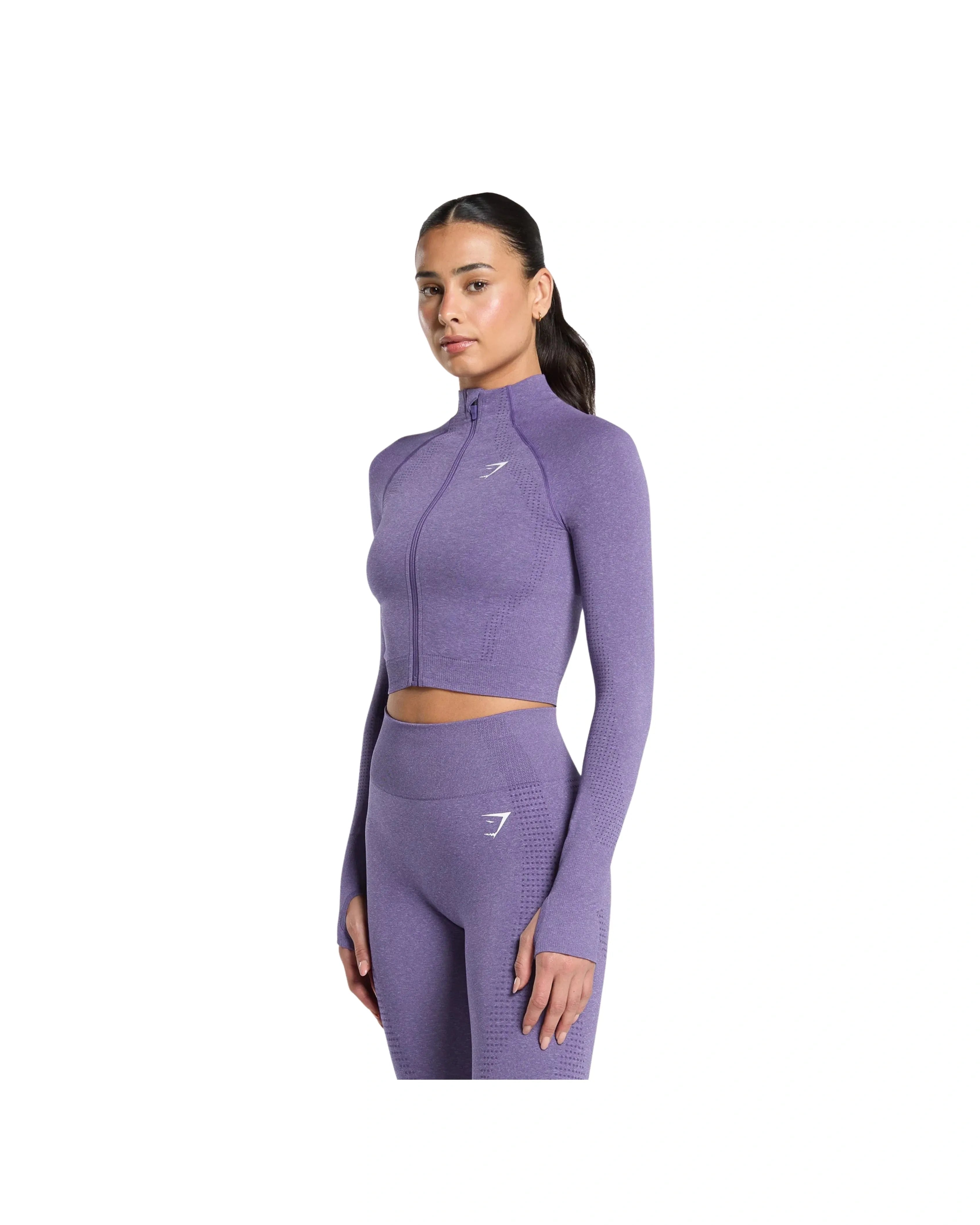 Gymshark Vital Midi Zip Up Jacket Functional Purple