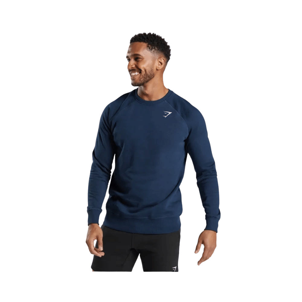 Gymshark Crest Sweatshirt Slim Fit Navy