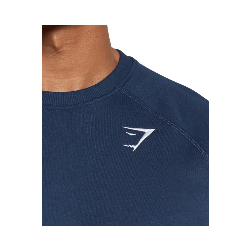 Gymshark Crest Sweatshirt Slim Fit Navy