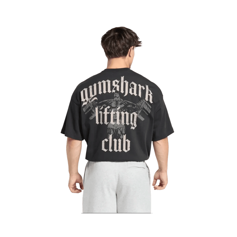 Gymshark Lifting Club T-Shirt Oversized Fit Black