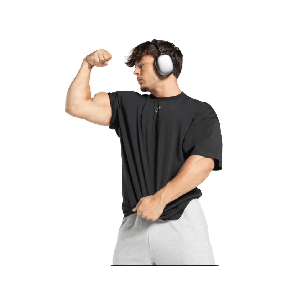 Gymshark Lifting Club T-Shirt Oversized Fit Black