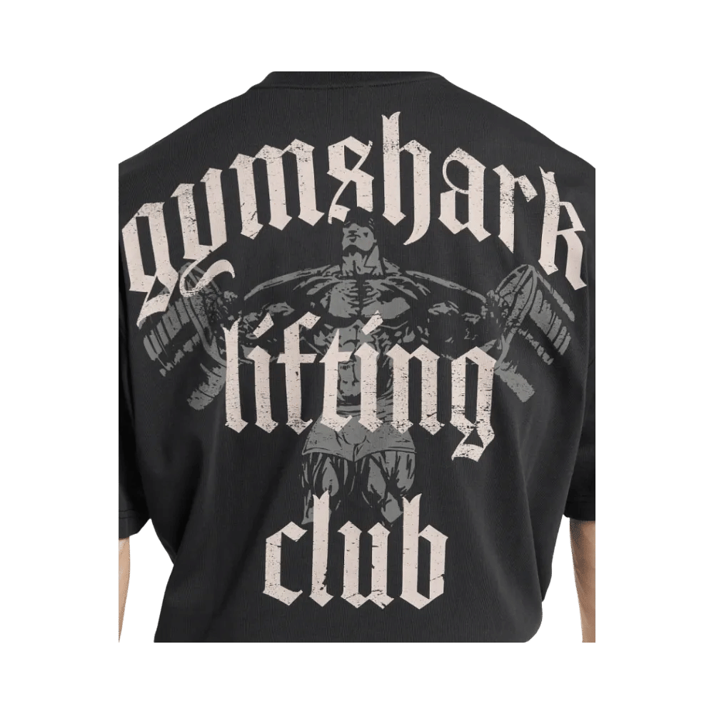Gymshark Lifting Club T-Shirt Oversized Fit Black