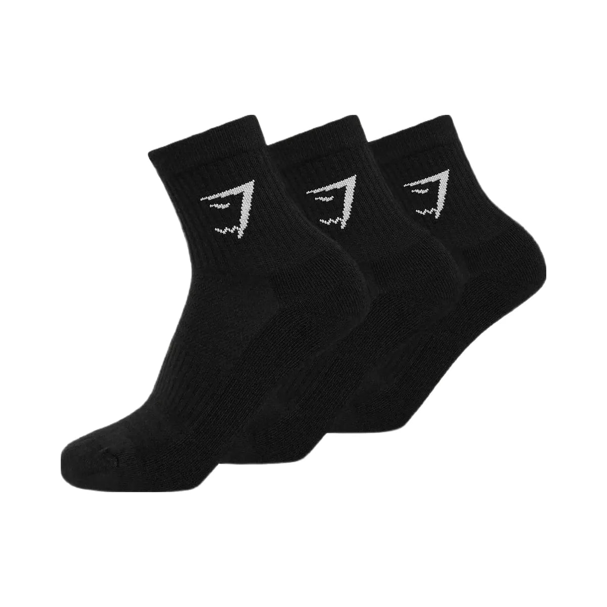 Gymshark Midi Socks 3pk "GS Black"