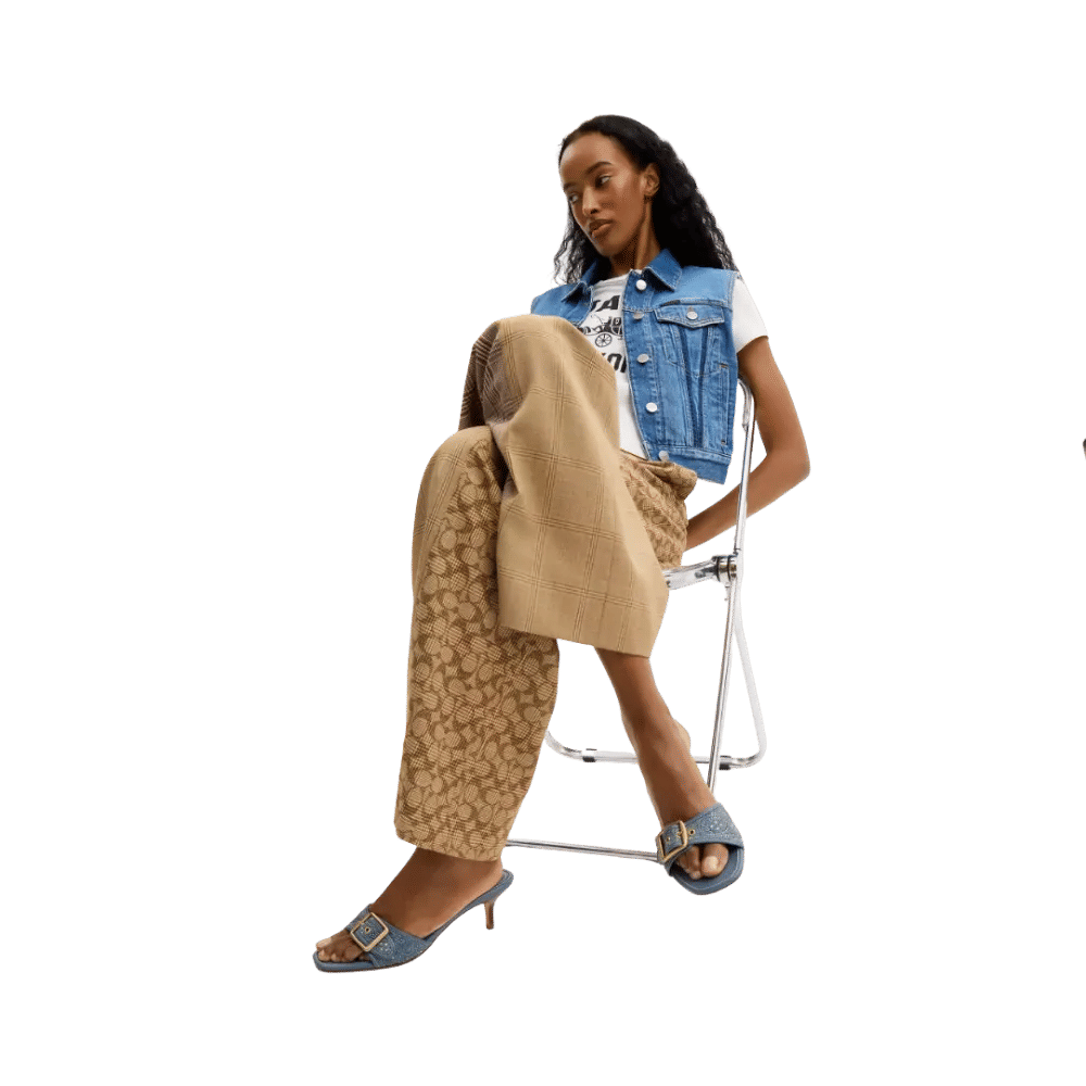 Coach Margot In Crystal Signature Denim