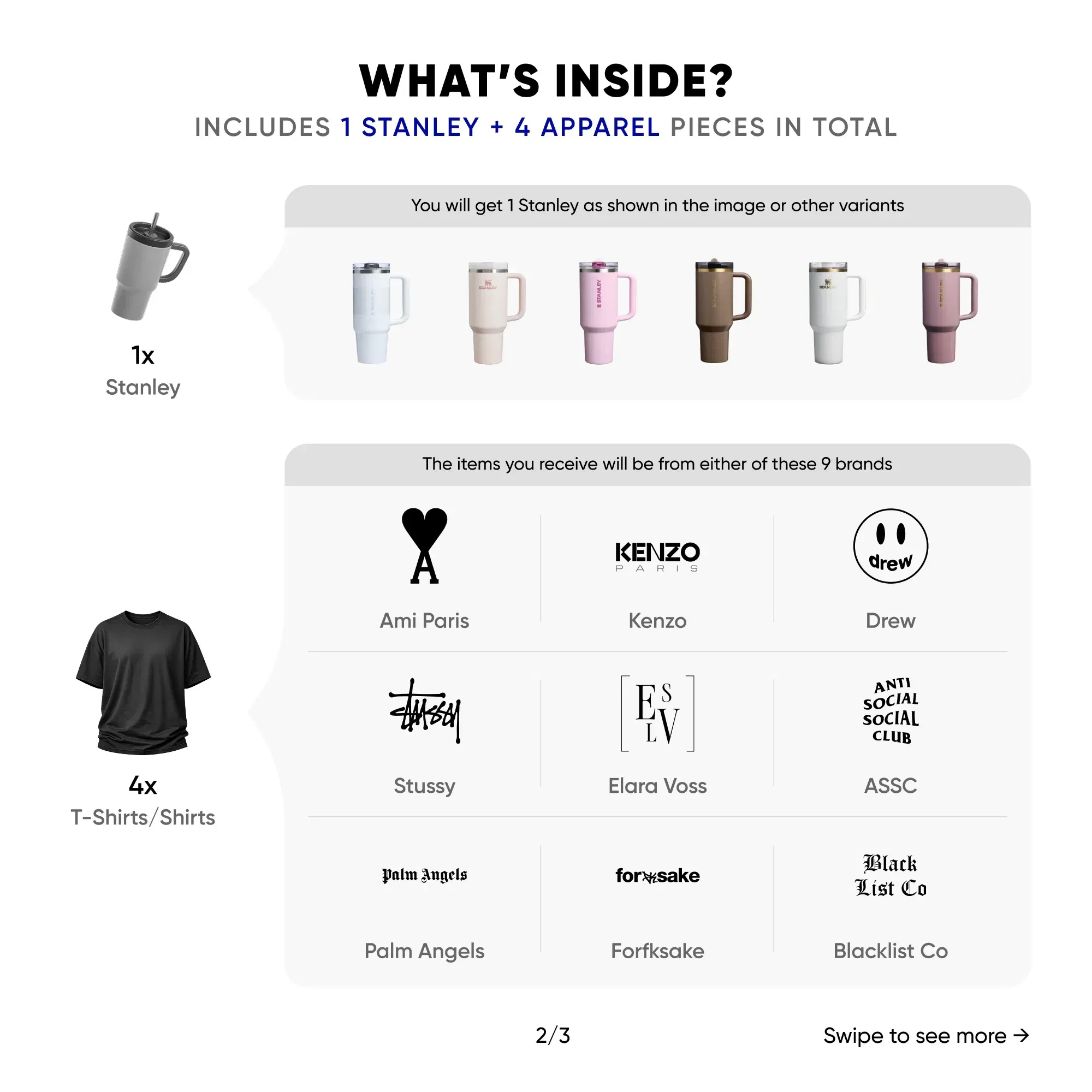 Mystery Box - Cherished (Worth ₹34,000) (For Her) [Stanley Tumbler + 4 Global Hype Tops Inside]