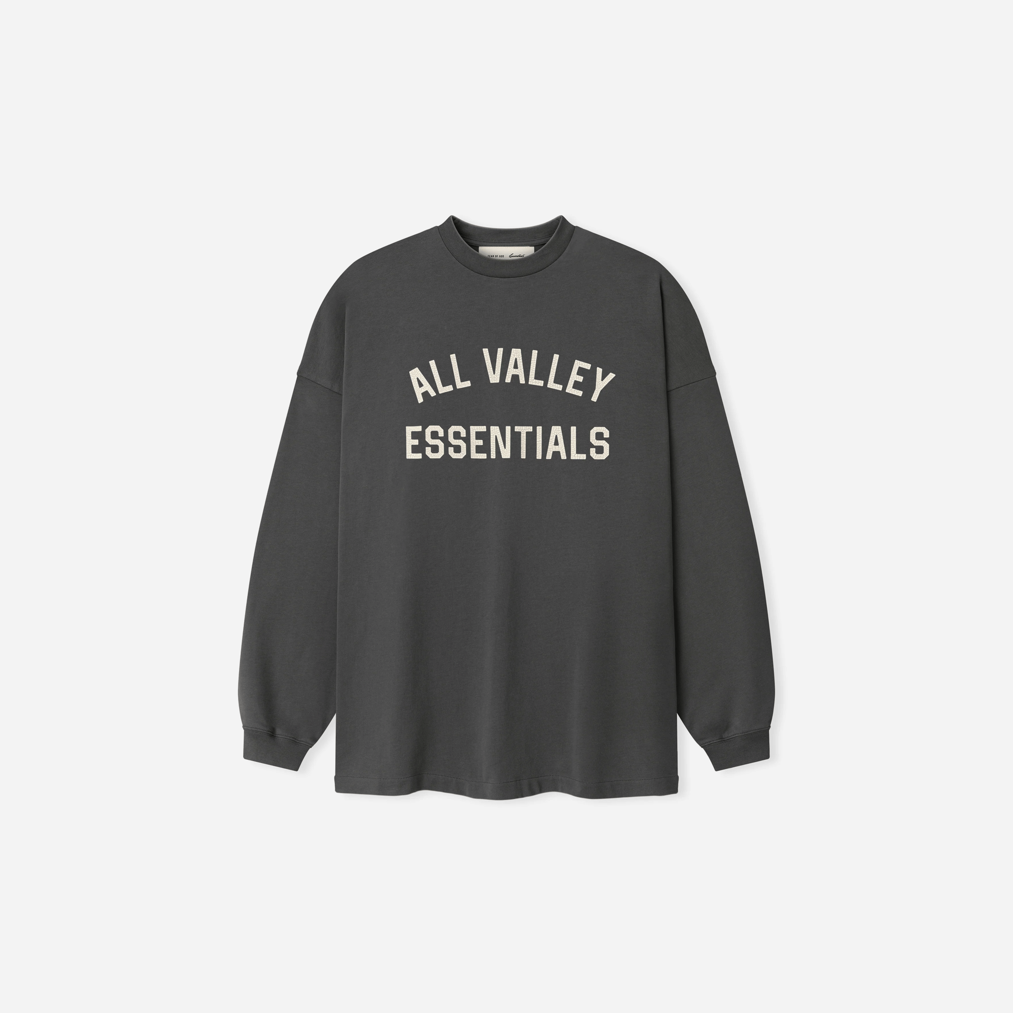 Fear Of God Essentials Merch Long Sleeve Tee Iron Grey