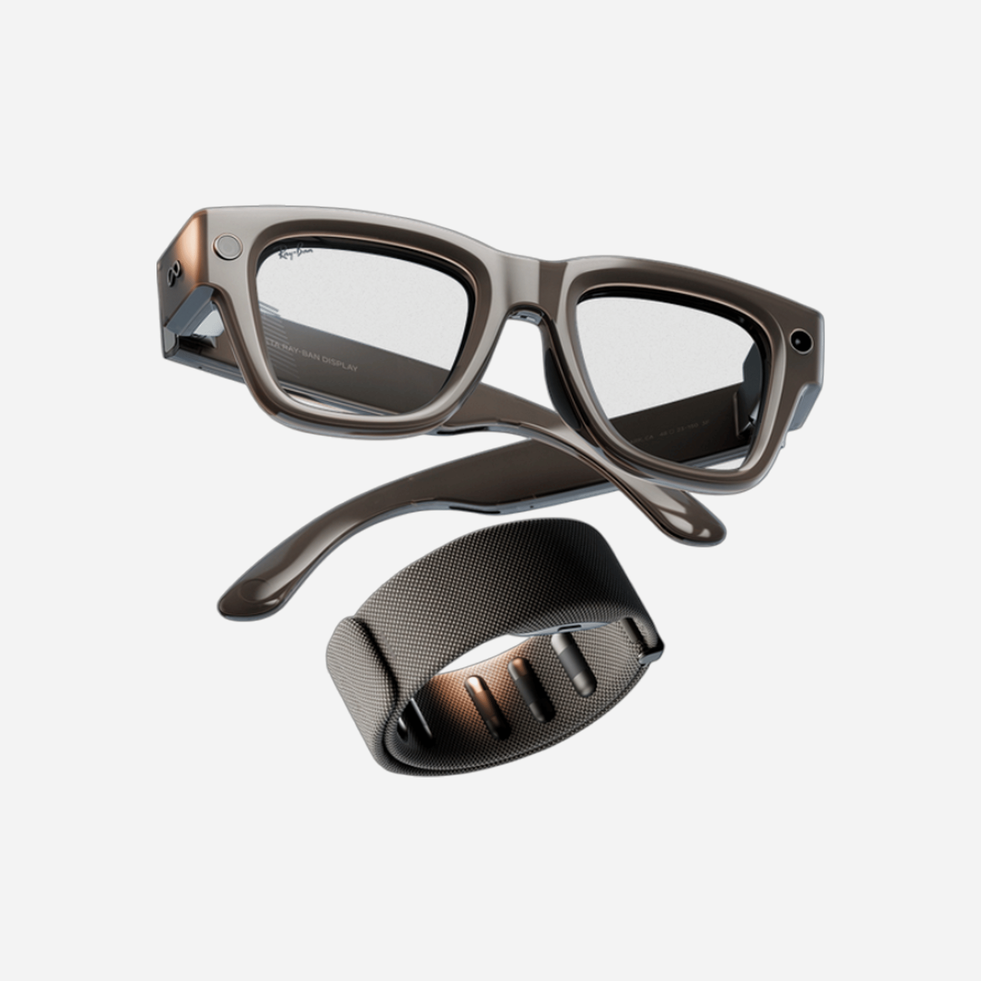 Ray-Ban Meta Ai-Powered Display Glasses Sand