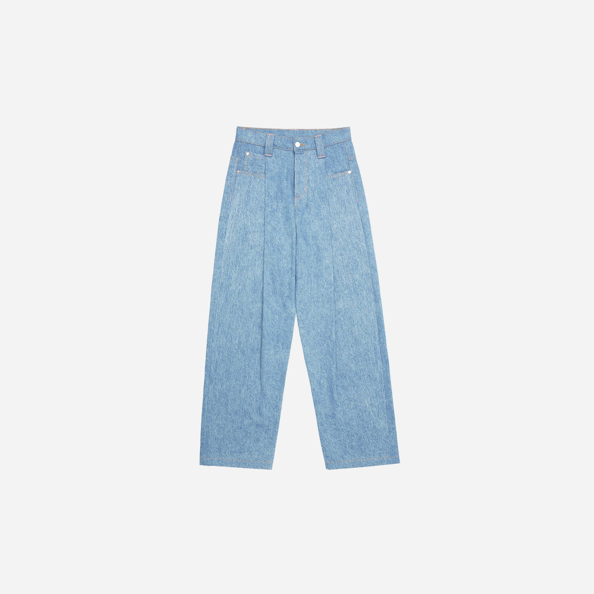 Skylrk Pleated Denim Jean Blanket Wash