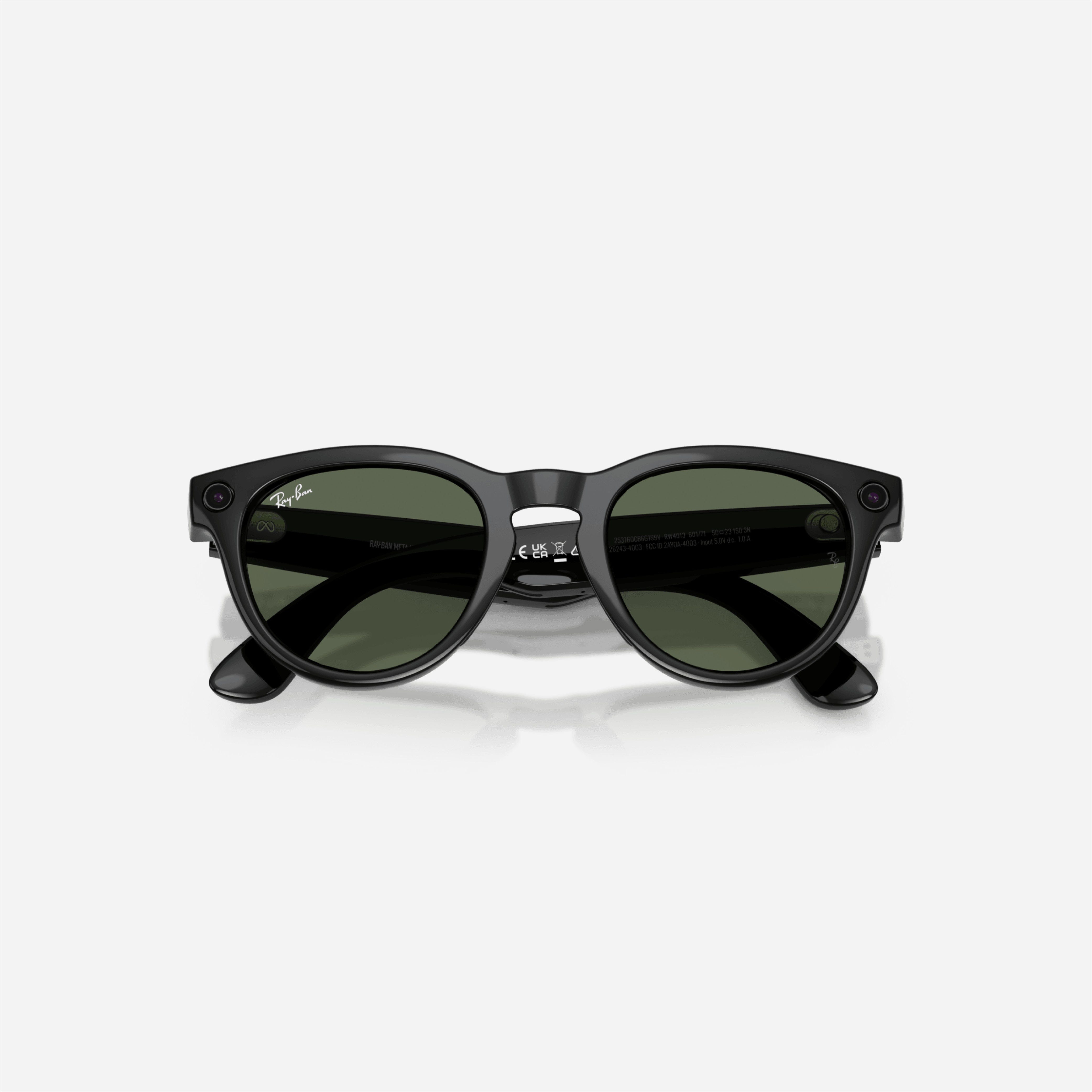 Ray-Ban Meta Headliner Shiny Black Frame G-15 Green Lens - Gen 2