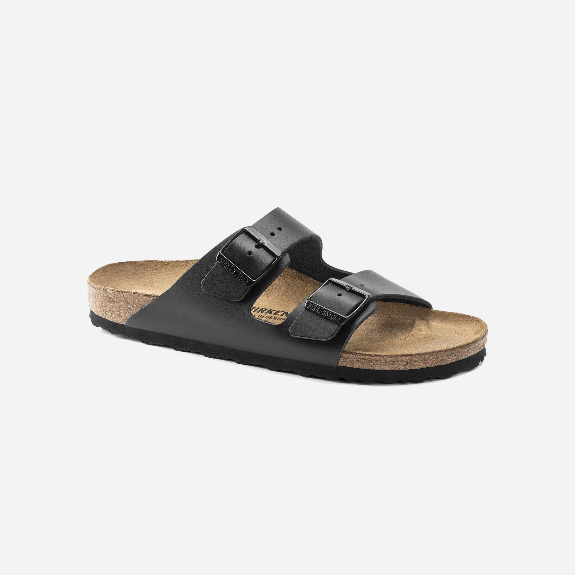 Birkenstock Arizona Black Natural Leather Regular Fit