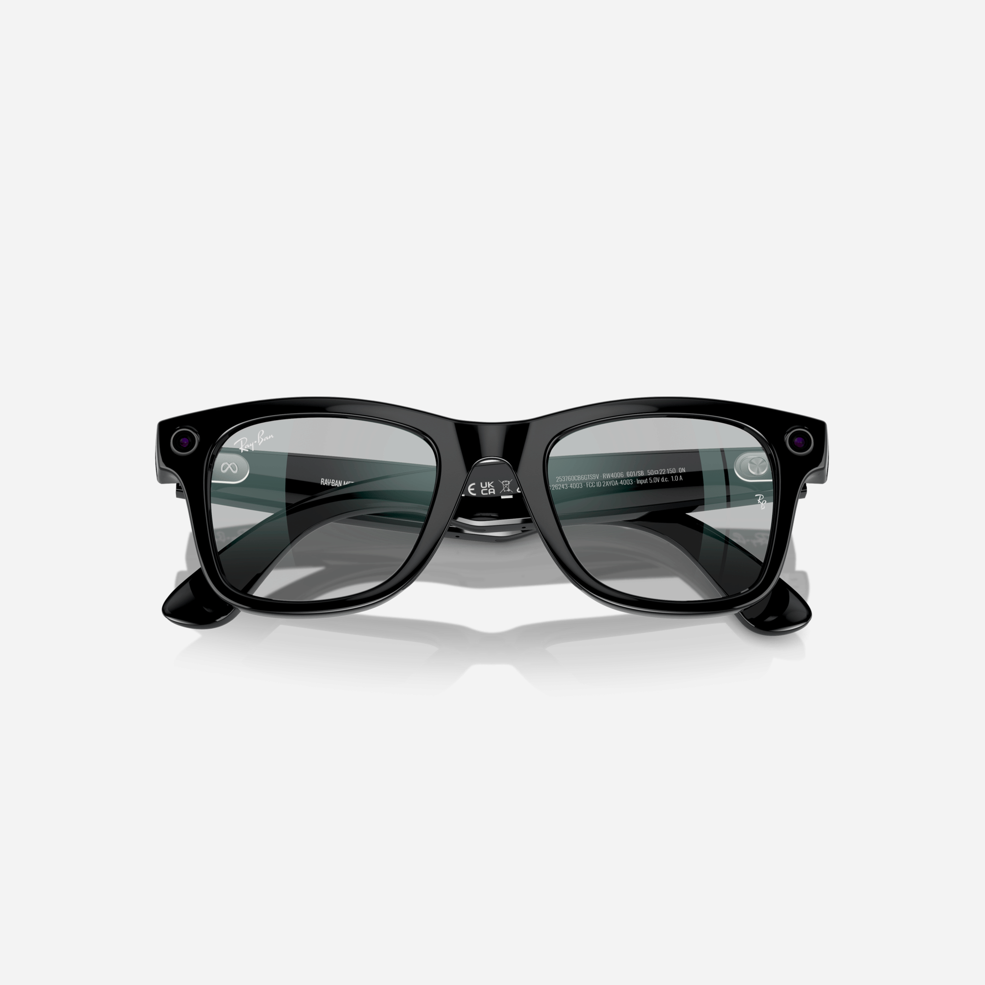 Ray-Ban Meta Wayfarer Shiny Black Clear Gen 1