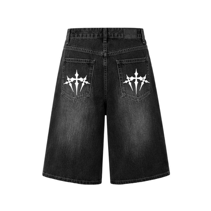Voyd Spider Cult jorts Black