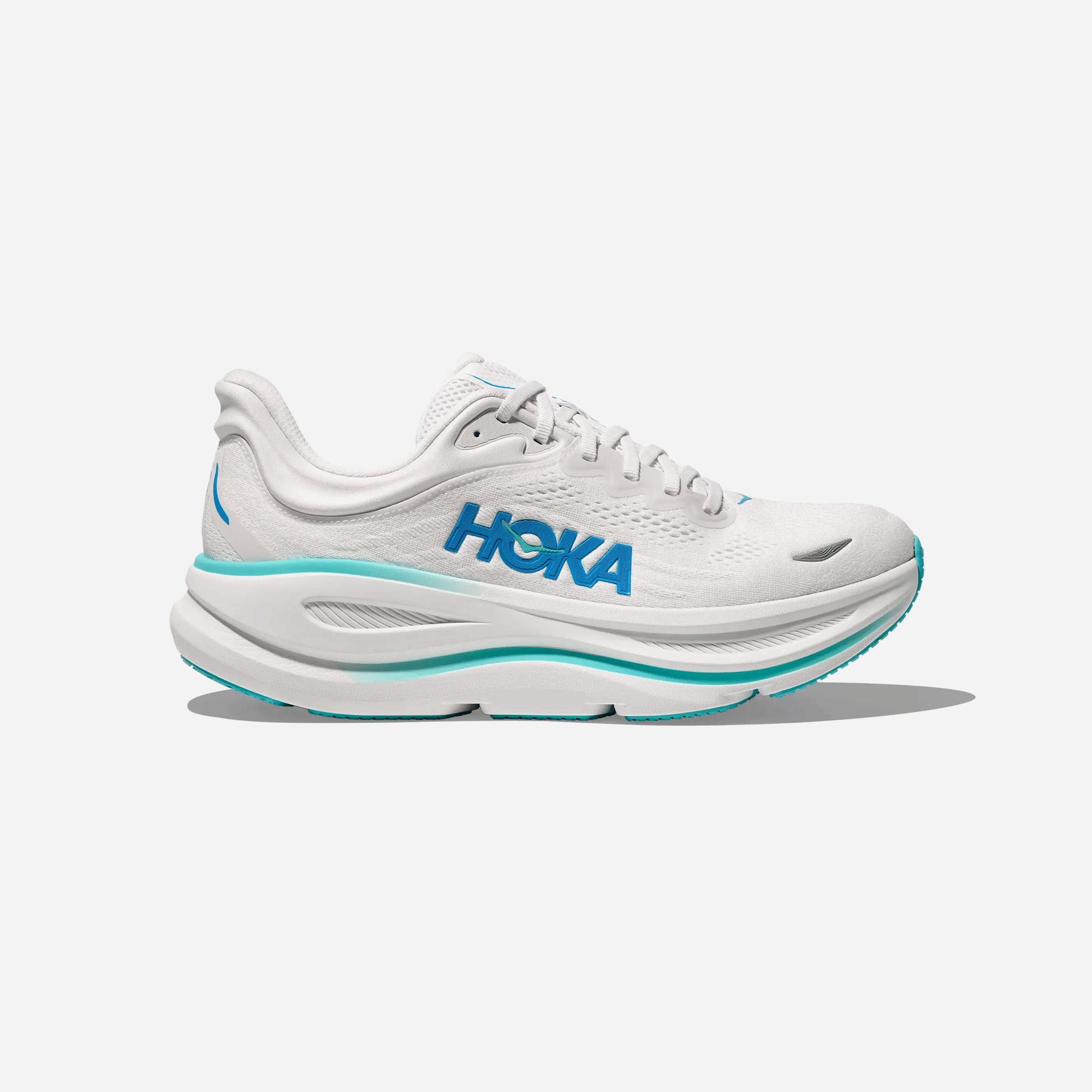 Hoka Bondi 9 White Hoka Blue Regular