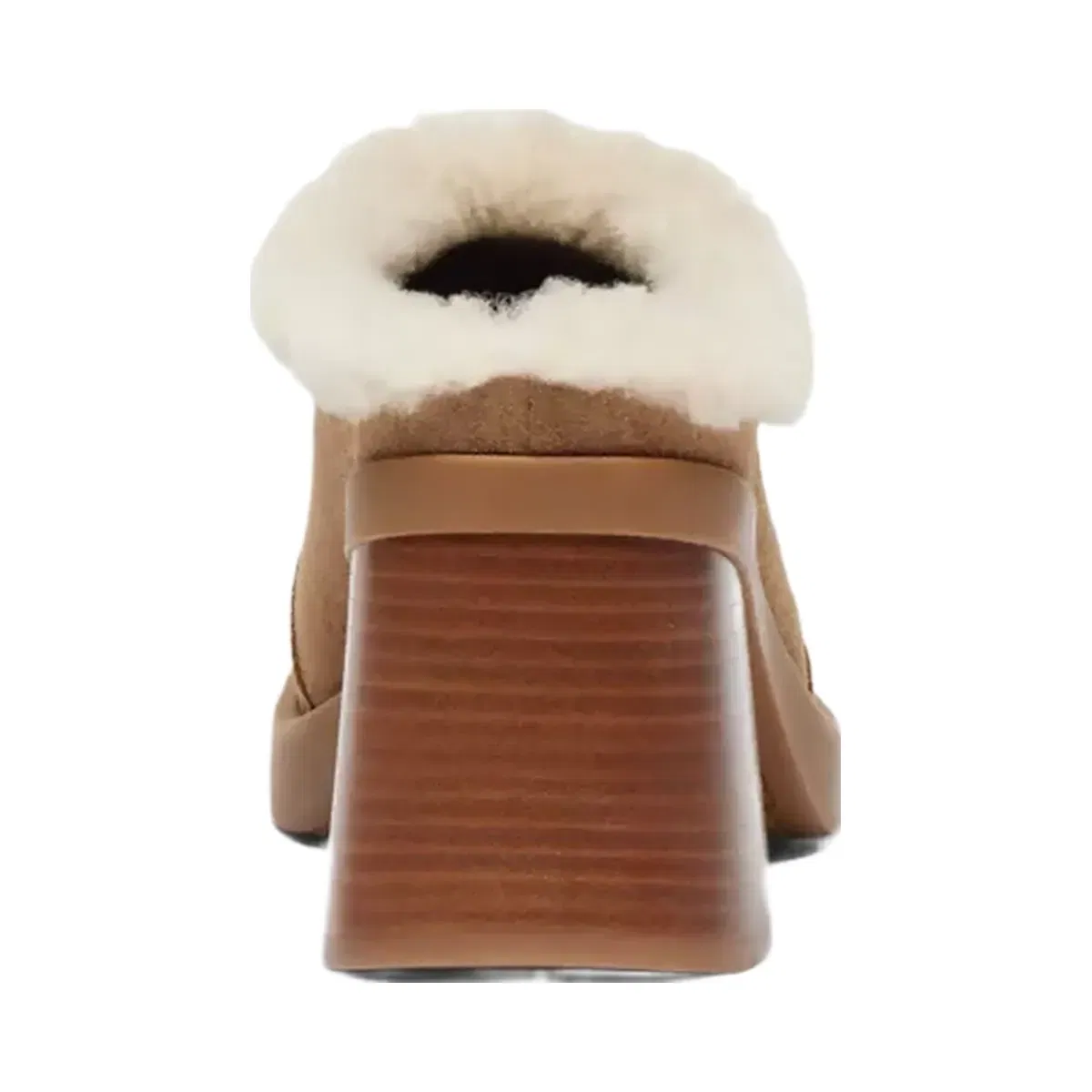 Coach Sculpted C Heeled Mule in Coconut Natural