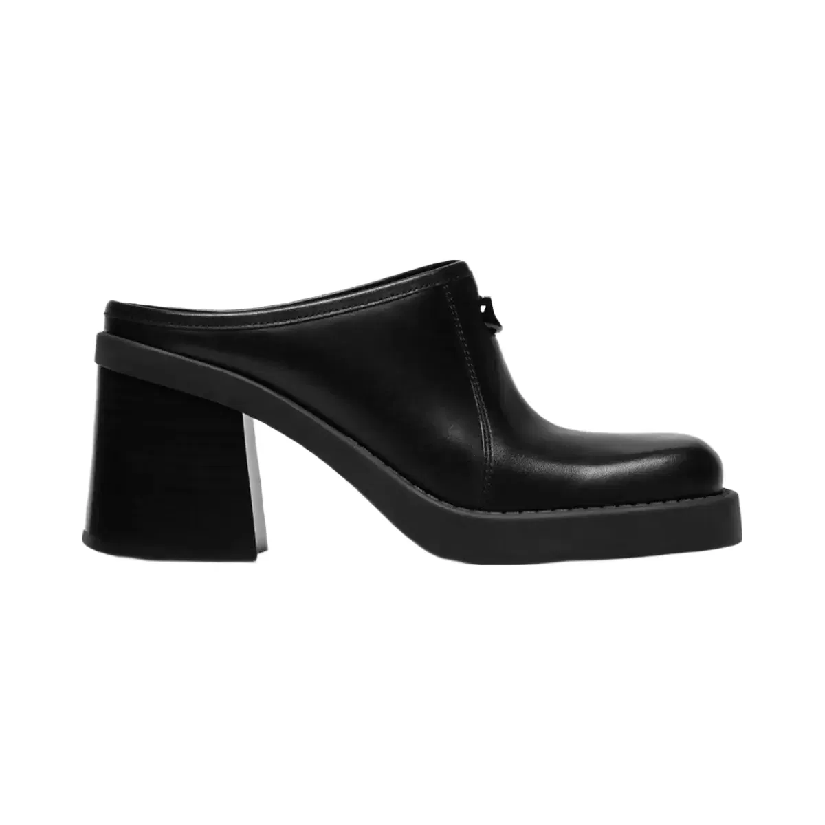 Coach Sculpted C Heeled Mule in Black
