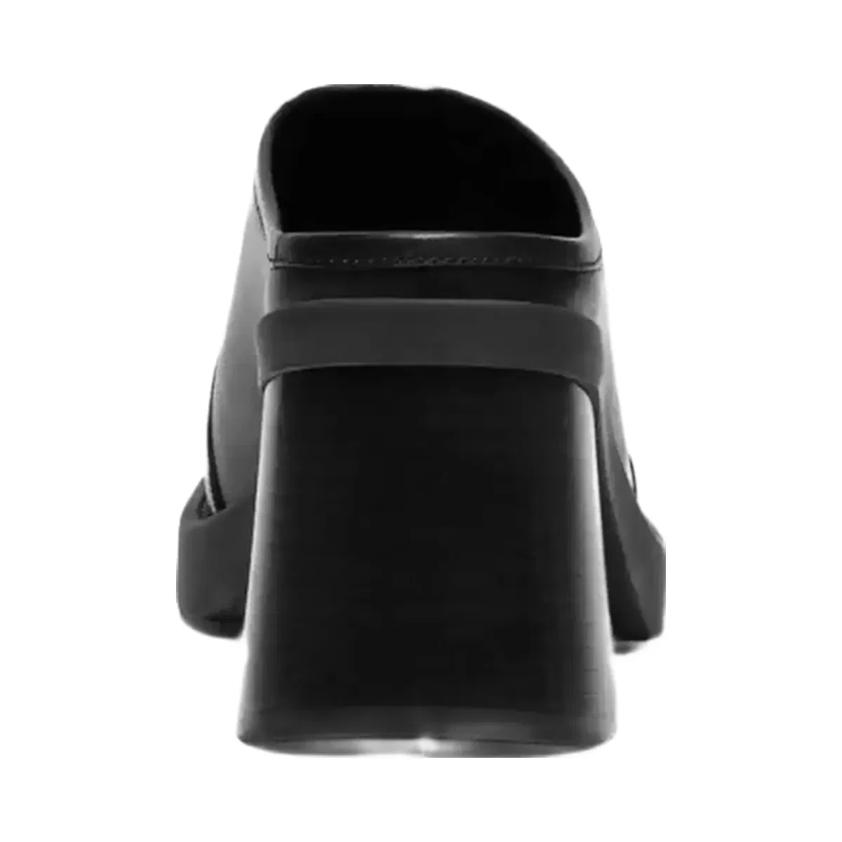 Coach Sculpted C Heeled Mule in Black