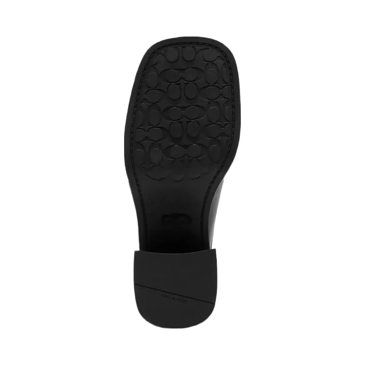 Coach Sculpted C Heeled Mule in Black