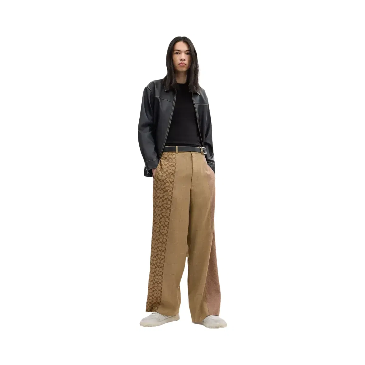 Coach Mashup Yarn Dye Trousers in Tan Multi