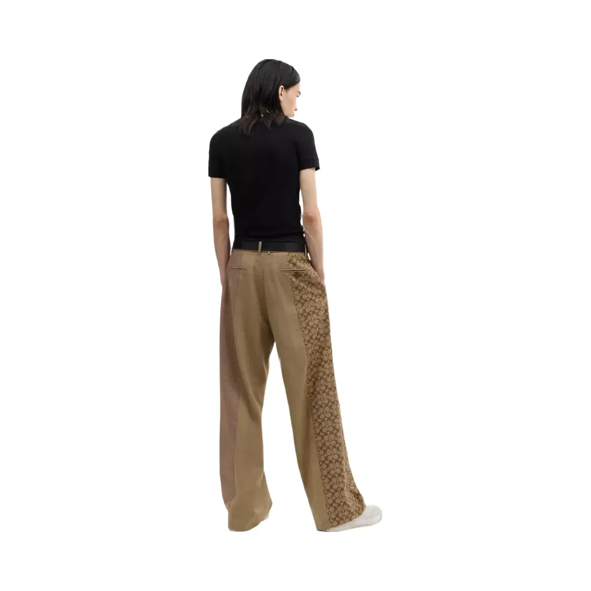 Coach Mashup Yarn Dye Trousers in Tan Multi