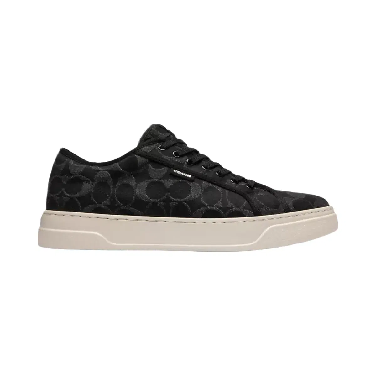 Coach Canvas Sneaker In Signature Denim in Black
