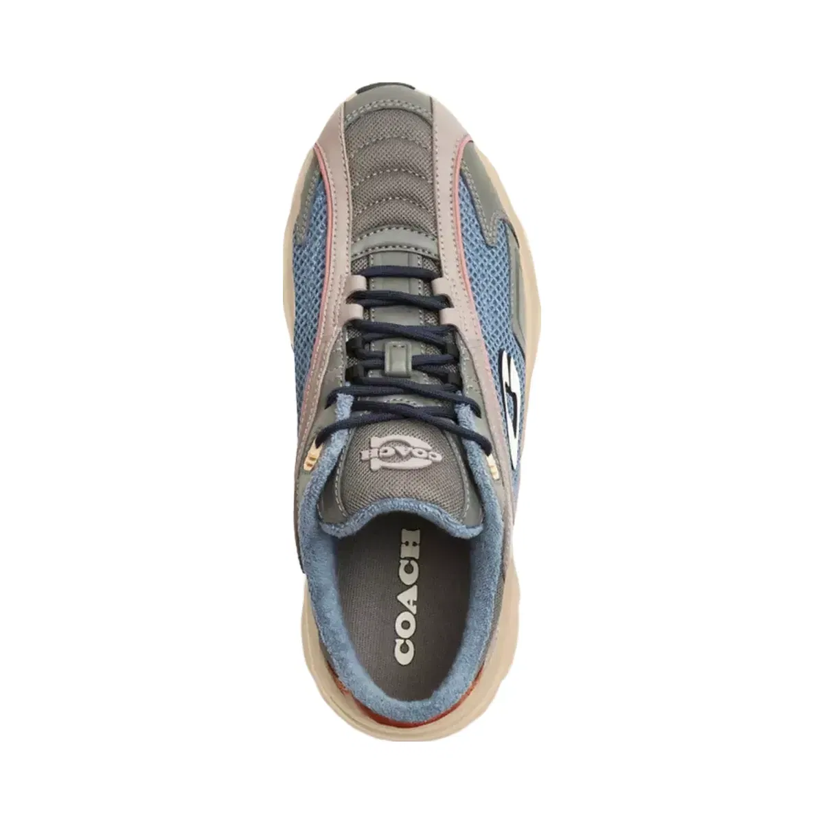 Coach Bolt Runner Sneaker in Light Denim Multi