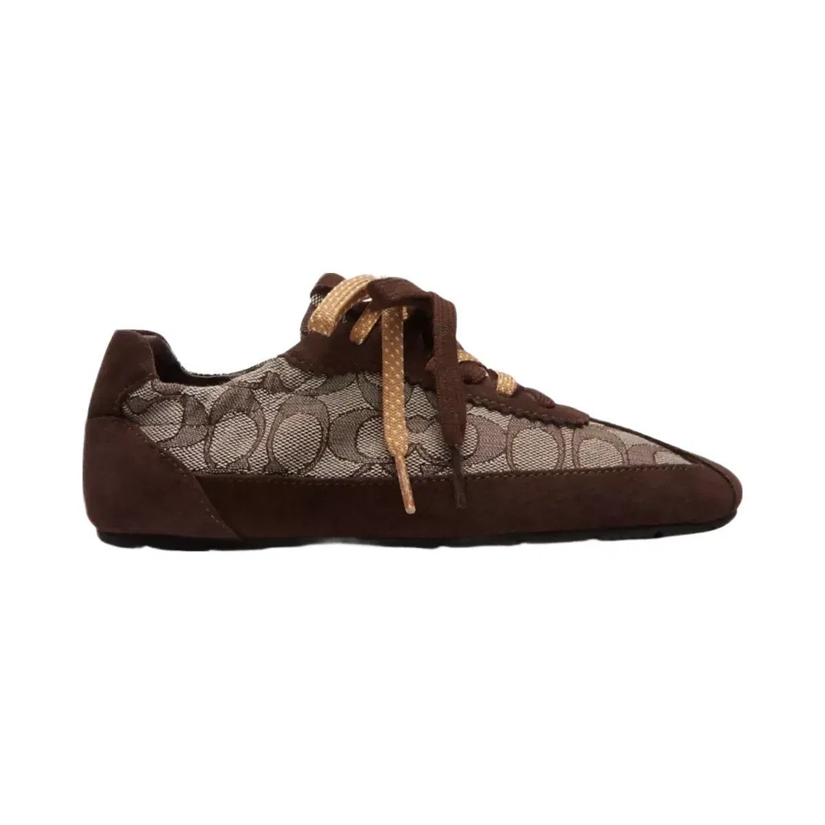 Coach Soft Sneaker In Signature Jacquard in Maple Oak