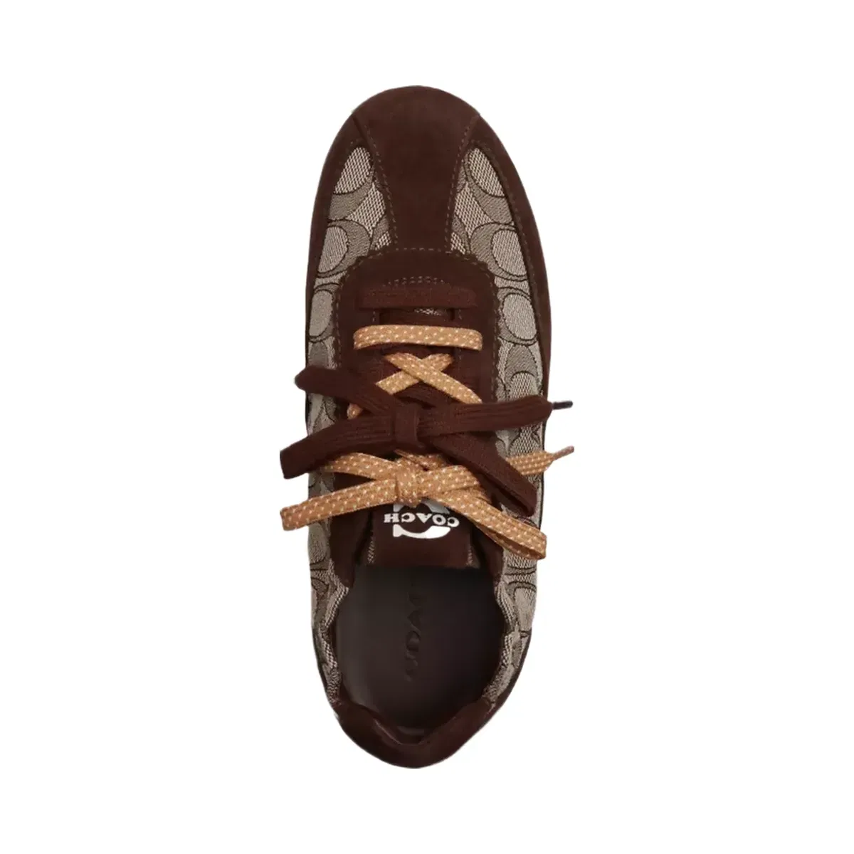 Coach Soft Sneaker In Signature Jacquard in Maple Oak