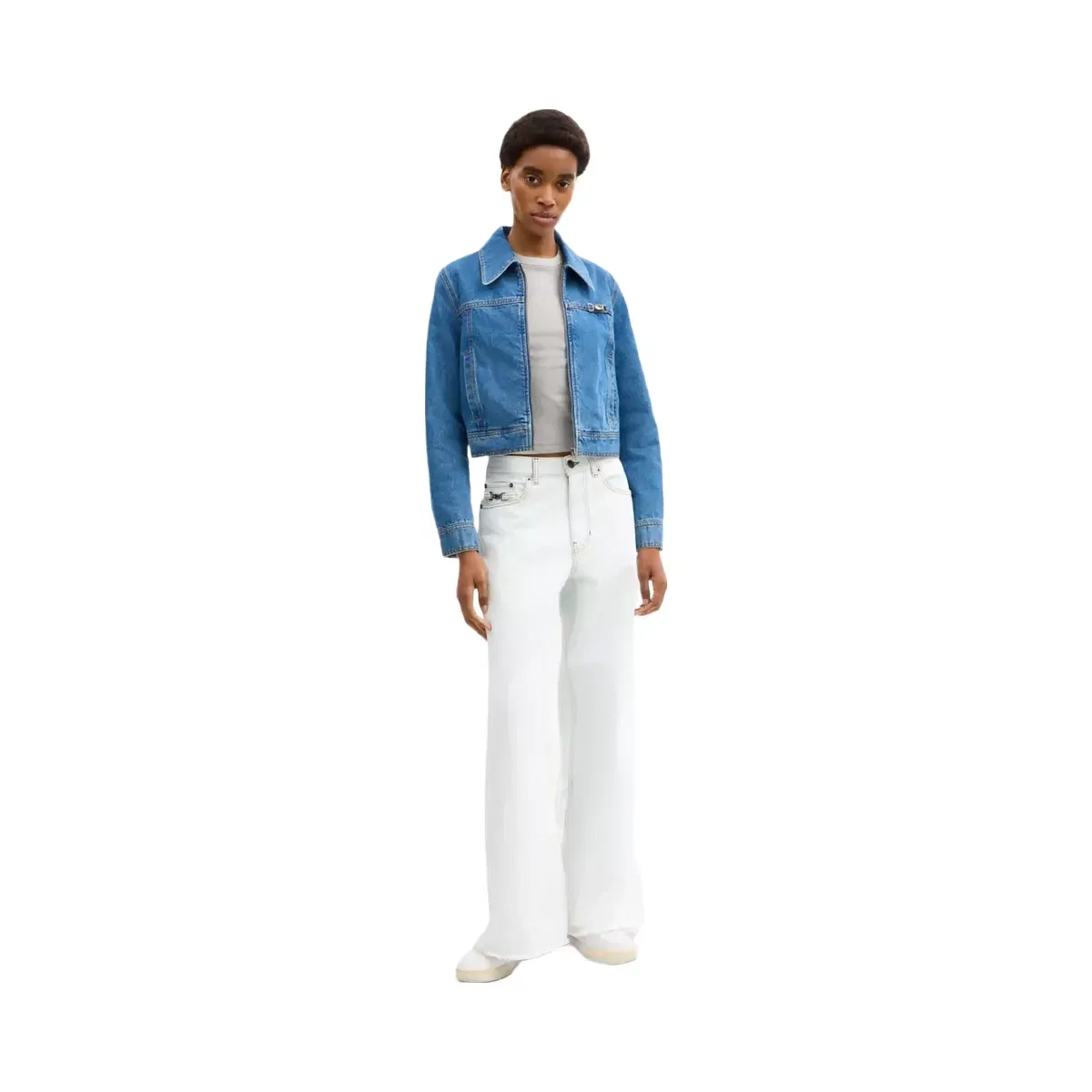 Coach Denim Workwear Pants In Organic Cotton in White