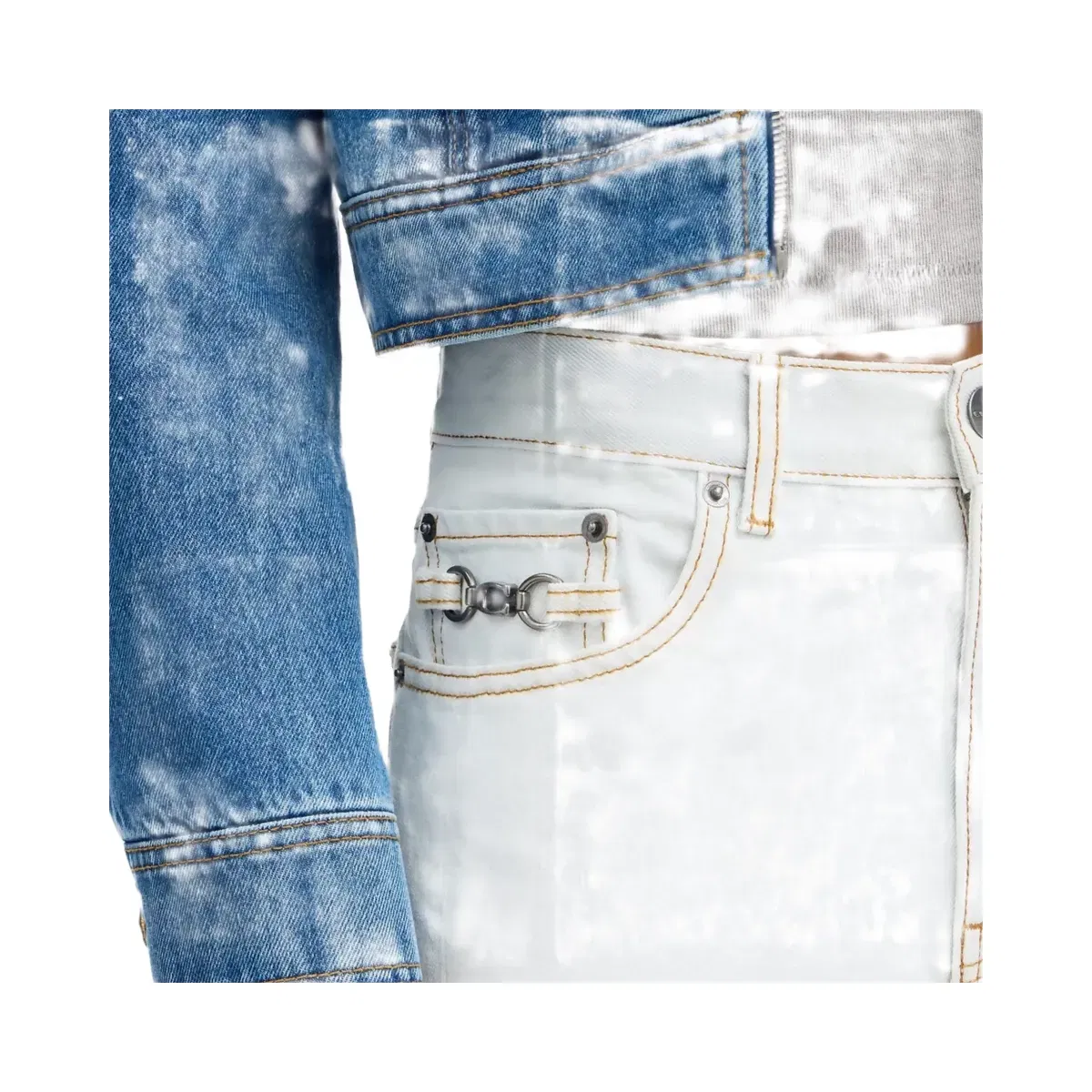 Coach Denim Workwear Pants In Organic Cotton in White